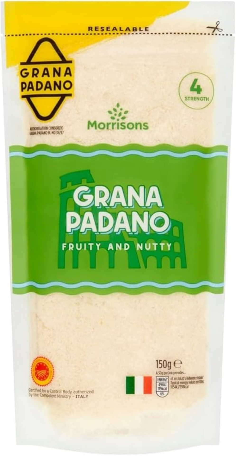 GRATED GRANA PADANO CHEESE 150G
